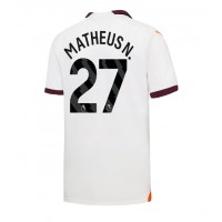 Koszulka piłkarska Manchester City Matheus Nunes #27 Strój wyjazdowy 2023-24 tanio Krótki Rękaw